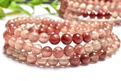 チベット産◇聖石 アンデシン　5.5mm　3連タイプ ブレスレット パワーストーン 天然石 _BG6257-55