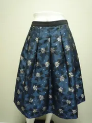 美品 エムズグレイシー スカート 40 ネイビー系