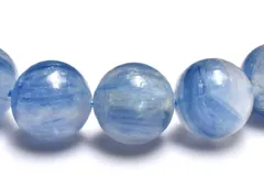 【１点物】シリカたっぷり◇天然色 カイヤナイトシリカ　10mm　ブレスレット パワーストーン 天然石 _MC2968