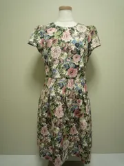 新品タグ付き  エムズグレイシー ワンピース  40 ジャガード織り地　総花柄