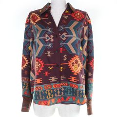 極美品△GUCCI グッチ 574351 ウール モヘア混 千鳥格子柄 裏地総柄