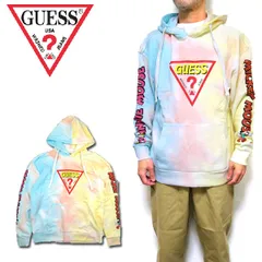 ゲス GUESS パーカー ディズニー メンズ レディース スウェット TRIANGLE LOGO セール ML1K7777DM タイダイ