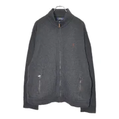 Polo by Ralph Lauren ポロ ラルフローレン ワンポイントロゴ フルジップスウェット ブラック(メンズ XL)中古 古着 V9749
