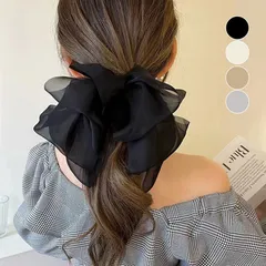 ビックリボン バレッタ ヘアアクセ