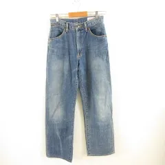 ラングラー WRANGLER デニムパンツ ジーンズ ストレート ロング 青 28 *A301