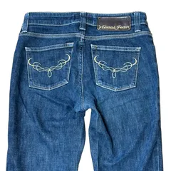 SOMETHING Vienus Jean VX366 ストレッチ スリム テーパードデニム インディゴ サイズ28 レディースS サムシング