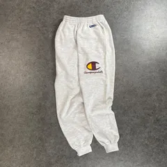 日本製 90s Vintage champion チャンピオン スウェットパンツ ジョガーパンツ ロコプリント グレー 灰 ヴィンテージ ビンテージ メンズ L