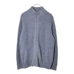 L.L.Bean エルエルビーン フルジップコットンセーター アウトドア ブルー(メンズ XL)中古 古着 V9755