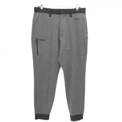 【超美品】オークリー ジョガーパンツ 杢ダークグレー ストレッチ HYDROLIX メンズ 34 ゴルフウェア Oakley