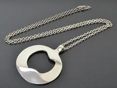 GEORG JENSEN ジョージ・ジェンセン ペンダントネックレス チェーンネックレス #121 全長74cm シルバー925 銀 デンマーク製 rk7007のサムネイル