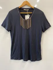 ピA266⚫︎ZARA⚫︎ザラ⚫︎Tシャツ⚫︎チェーン付⚫︎sizeL⚫︎黒