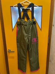 【G4-75】◇ champion サイズ140 スキーウェア　パンツ　カーキ