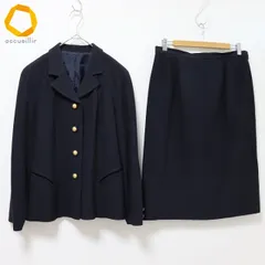 レリアン Leilian セットアップ スカートスーツ ジャケット テーラード スカート タイト 金釦 大きいサイズ [a983705]