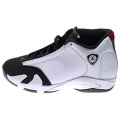 NIKE (ナイキ) Air Jordan 14 Retro Black Toe エアジョーダン14 レトロ ブラックトゥー レースアップミッドカットスニーカー US9/27cm 487471-160 ブラック/ホワイト