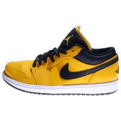 NIKE (ナイキ) AIR JORDAN 1 LOW UNIVERSITY GOLD エアジョーダン ユニバーシティゴールド ローカットスニーカー イエロー US8/26.0cm 553558-700