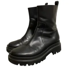 美品 UNITED ARROWS ユナイテッドアローズ ショートブーツ サイズ37 24cm程度 ブラック レディース 古着 中古 USED