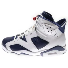 NIKE (ナイキ) AIR JORDAN 6 RETRO OLYMPIC CT8529-164 エアジョーダン6 レトロ オリンピック ハイカットスニーカー ホワイト/ネイビー US8/26.0cm