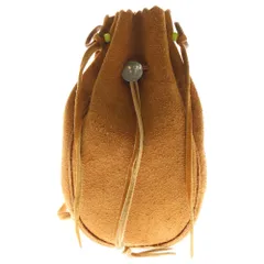 goro's (ゴローズ) コンチョ マチ付き 巾着ポーチ ショルダーバッグ ブラウン