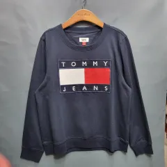 Tommy Hilfiger トミーヒルフィガー ネイビー ビックロゴ トレーナー