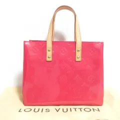 新品同様 LOUIS VUITTON ルイヴィトン ヴェルニ リードPM ハンドバッグ ピンク レディース 古着 中古 USED
