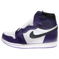 NIKE (ナイキ) AIR JORDAN 1 RETRO HIGH OG COURT PURPLE エアジョーダン コートパープル ハイカットスニーカー ホワイト/パープル US8/26cm 555088-500