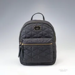 kate spade new york ケイトスペード キルティング ミニリュック 黒 ウィルソン ナイロン バックパック