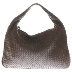 BOTTEGA VENETA (ボッテガヴェネタ) イントレチャート ホーボー ワンショルダーハンドバッグ トートバッグ ブラウン レザー ゴールド金具