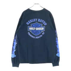 HARLEY DAVIDSON (ハーレーダビッドソン) 00s VINTAGE BLUE FLAME L/S