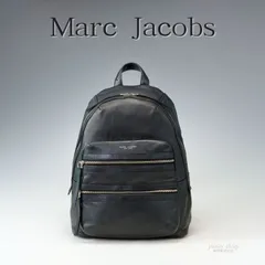 【希少】MARC JACOBS マークジェイコブス リュック 黒 シボ革 オールレザー バックパック リュック 男女兼用 ブラック