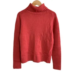 良品 BURBERRY BLUE LABEL バーバリーブルーレーベル タートルネック ウールニットセーター M ピンク レディース 古着 中古 USED