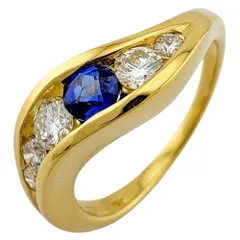 2025年最新】18金リング サファイアの人気アイテム - メルカリ