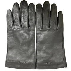 美品 COACH コーチ レザーグローブ サイズS ブラック レディース 古着 中古 USED