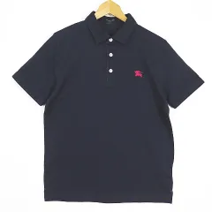 バーバリーブラックレーベル BURBERRY BLACK LABEL 鹿の子 ポロシャツ 半袖 1 ダークネイビー 2sa6854