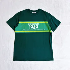 Onitsuka Tiger オニツカタイガー　Tシャツ　グリーン　1949 メンズ　Lサイズ　汚れあり　中古品　管理番号KKVTRRA231