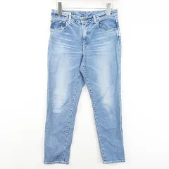 ドミンゴ Domingo D.M.G デニム パンツ ジーンズ ストレッチ S ライトブルー ウォッシュ加工 kz12508