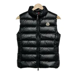 MONCLER(モンクレール) ダウンベスト サイズ0 XS レディース GHANY(ガーニー) 黒 ジップアップ/冬
