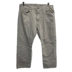 Levi's 505 デニムパンツ W38 ライトベージュ リーバイス ジップアップ アメカジ ジーンズ デニム コットン ビッグサイズ 2512-523