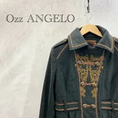 Ozz ANGELO 刺繍入り ダブル ボタン コート アウター サイズ表記無し グレー クラシック ロリータ ITBEC8EJQXZK レディース ファッション