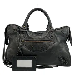 BALENCIAGA(バレンシアガ) ハンドバッグ ザ・シティ 115748 ダークネイビー レザー