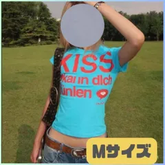 ピチT Y2K ロゴ グランジ Mサイズ 平成ギャル 英字 Tシャツ 韓国