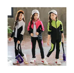 子供服 女の子 即購入OK セットアップ スウェット ジャージ 上下 キッズ 長袖 おしゃれ 男の子 スポーツウェア 運動着 トップス ボトムス パーカー ロングパンツ ズボン HIPHOP ダンス衣装 ジュニア カジュアル ジップアップ weixz249