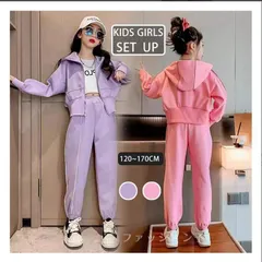 セットアップ キッズ 即購入OK ジャージ 運動着 女の子 スポーツウェア 上下セット 新作 長袖 フード付き トップス パンツ スウェット ゆったり カジュアル 小学生 運動着 トップス ズボン スポーツウェア 子供服 ジュニア アウター weixz254