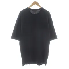 ディーゼルブラックゴールド DIESEL BLACK GOLD Tシャツ カットソー S 紫 パープル 黒 ブラック ボーダー柄 五分袖 /KU