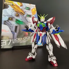 ガンプラ【中古品/欠品あり】 一番くじ2024　B賞 RG 1/144 ゴッドガンダム ソリッドクリア バンダイ ガンダム 完成品 組立済み Gunpla/高达模型/鋼彈模型/건프라 1752