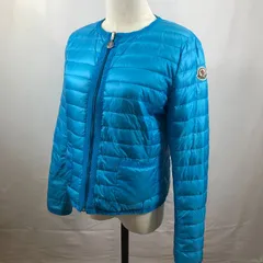 美品 モンクレール リバーシブル ダウンジャケット ライトブルー