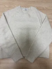 UNIQLO ユニクロ スフレヤーン クルーネックセーター オフホワイト S