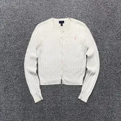 ポロラルフローレン シグネチャーロゴ ピンクポニー ケーブル編み レディース カーディガン :)