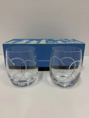 【未使用品】 WEDGWOODウェッジウッド プロミシス トゥー ハーツ グラス セット タンブラー 食器 ペアグラス グラス コップ 結婚式 引き出物 ギフト 箱付き 現状品①