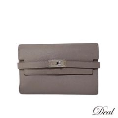 美品☆ エルメス ケリーウォレット ミディアム エプソン 折り財布 Y 