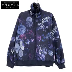 LAD MUSICIAN ラッドミュージシャン 2123-607 23SS ﾌﾞﾙｰ×ﾊﾟｰﾌﾟﾙ FLOWER TRACK JACKET ﾌﾗﾜｰﾄﾗｯｸｼﾞｬｹｯﾄ 44